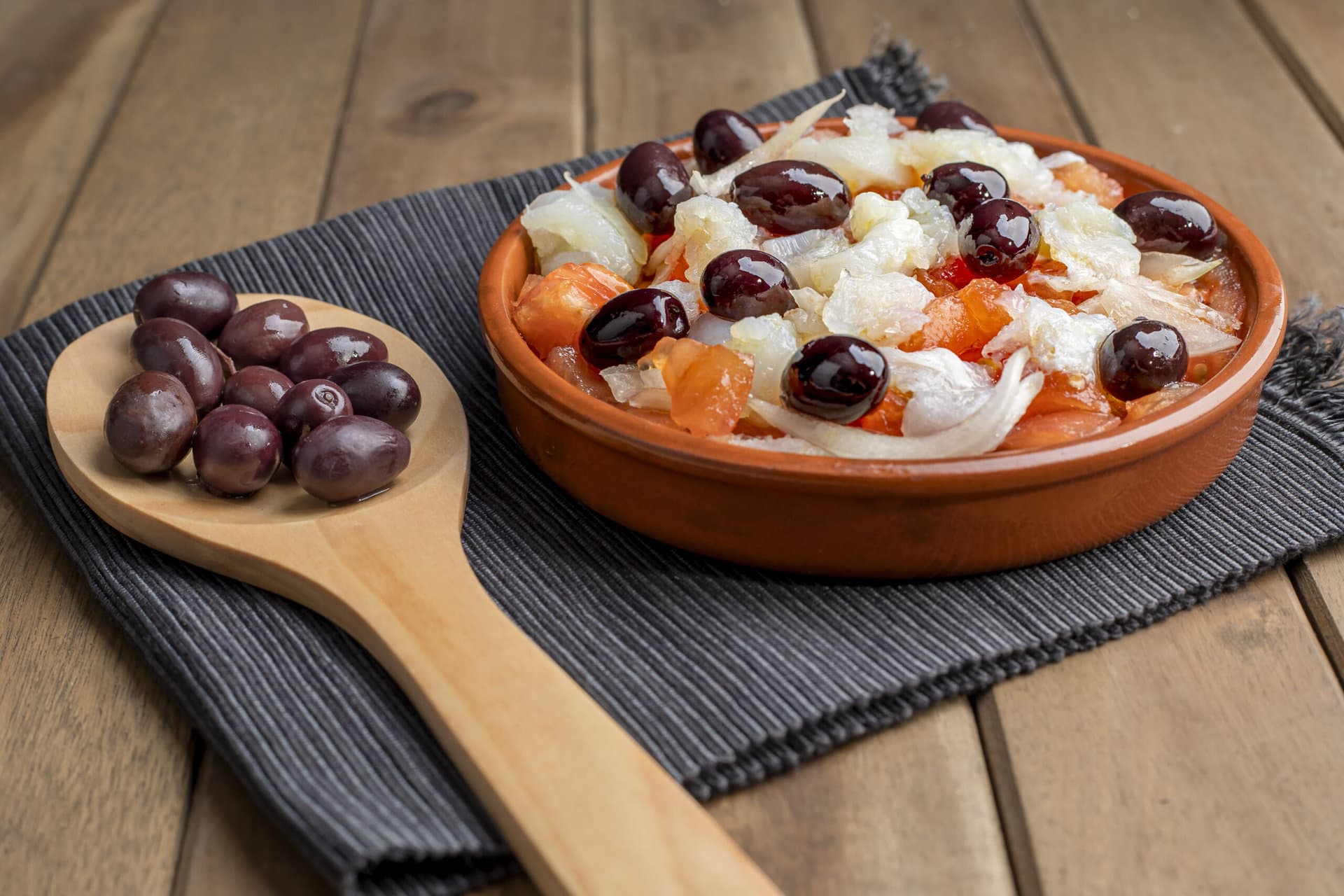 Esqueixada de Bacalao Kabeljau-Esqueixada, Teil der mediterranen Ernährung