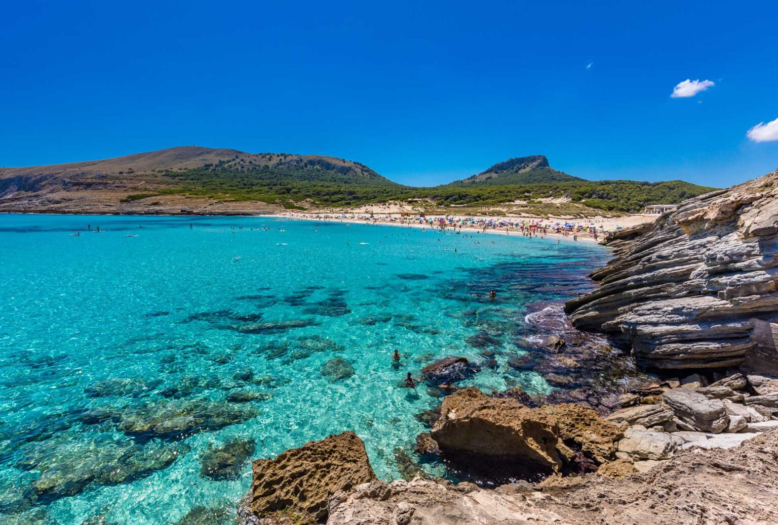 Mallorca im juli, Cala Mesquida