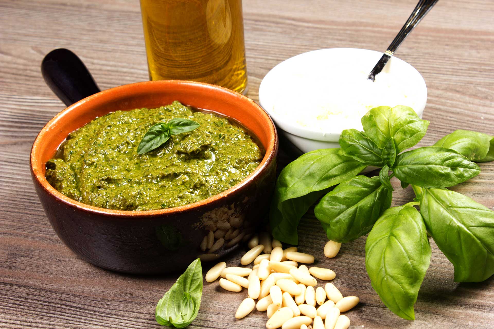 Recetas 2 Ingredientes del pesto genovés