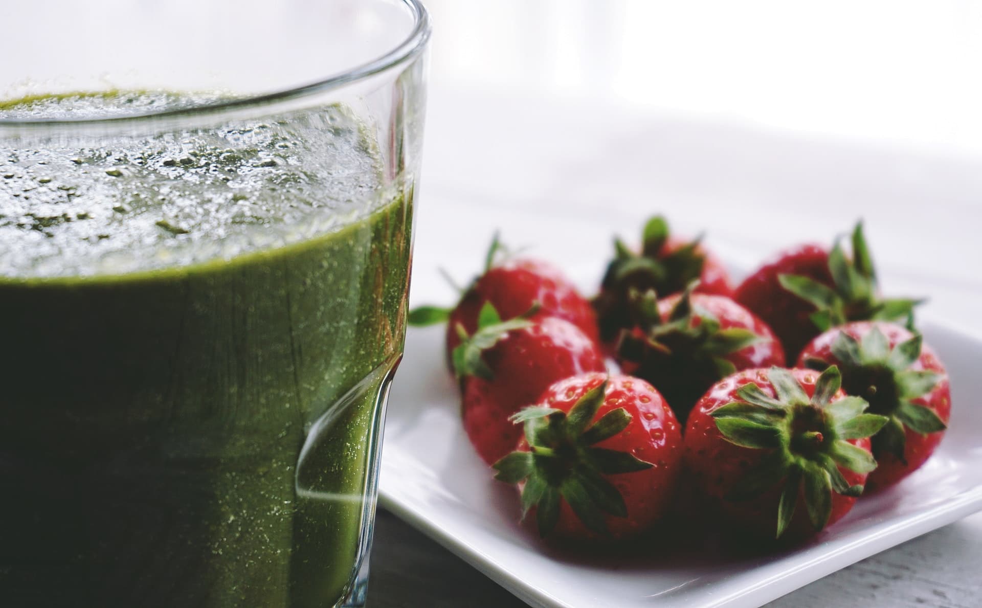 Green smoothies with olive oil